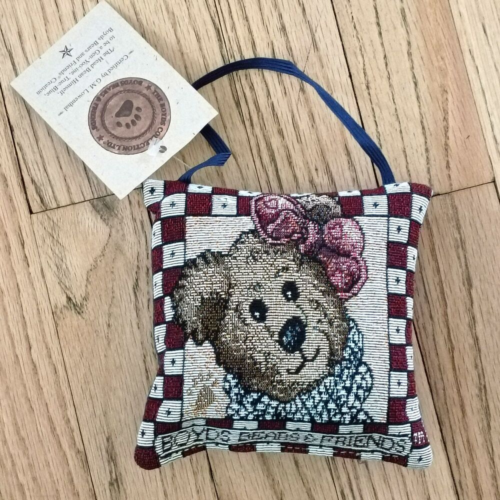 NEW The Boyds Collection Vintage Tapestry Mini Hanging Pillow Decoration 1990's
